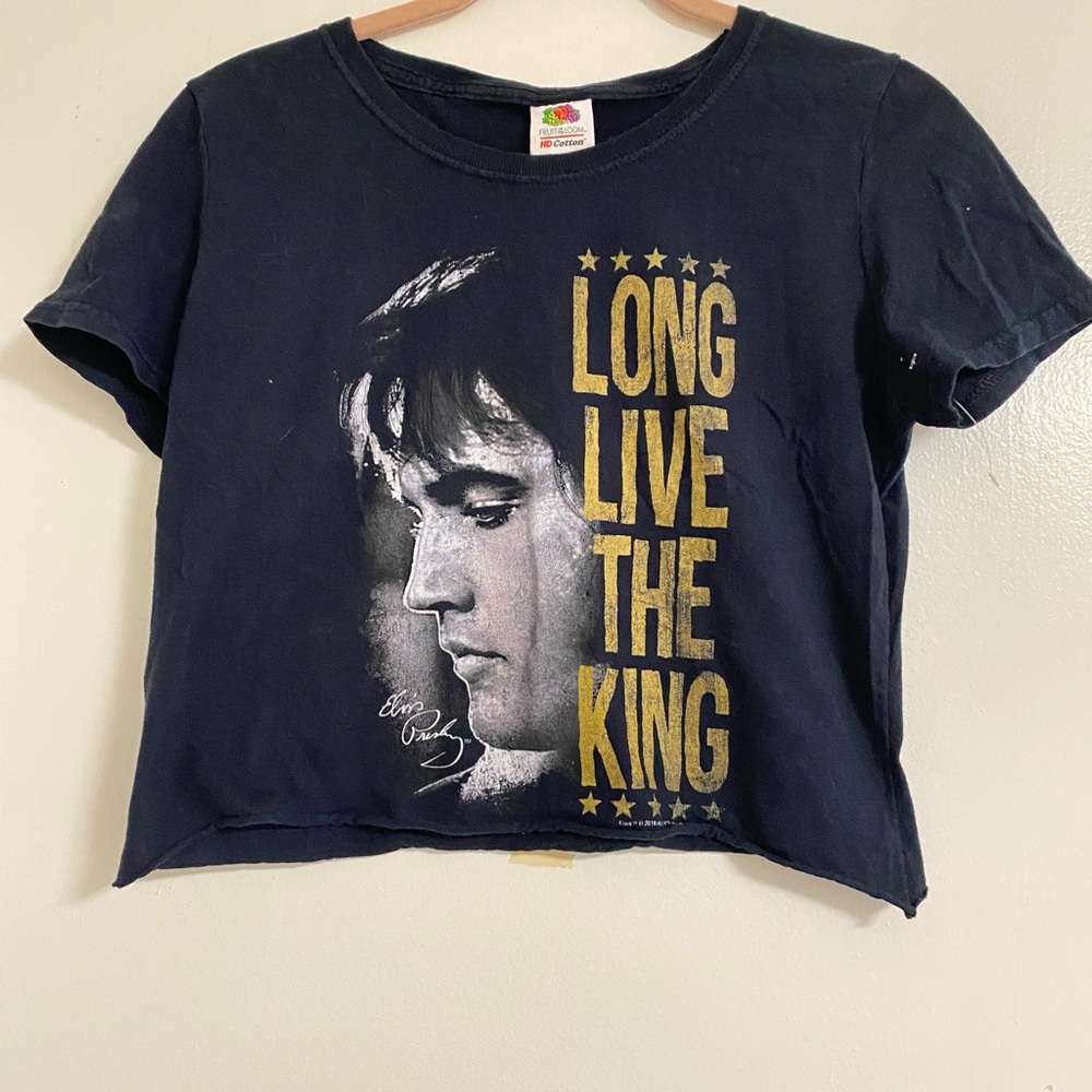 Elvis Black Graphic Tee. Size Small.